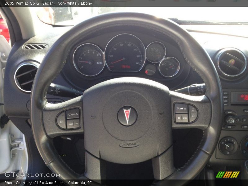 Ivory White / Ebony 2005 Pontiac G6 GT Sedan