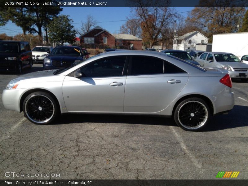 Quicksilver Metallic / Ebony 2009 Pontiac G6 GT Sedan