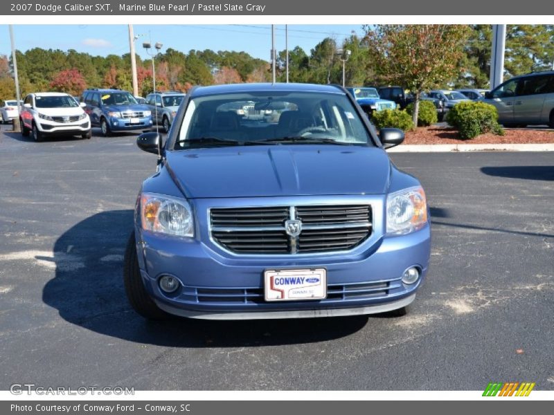 Marine Blue Pearl / Pastel Slate Gray 2007 Dodge Caliber SXT