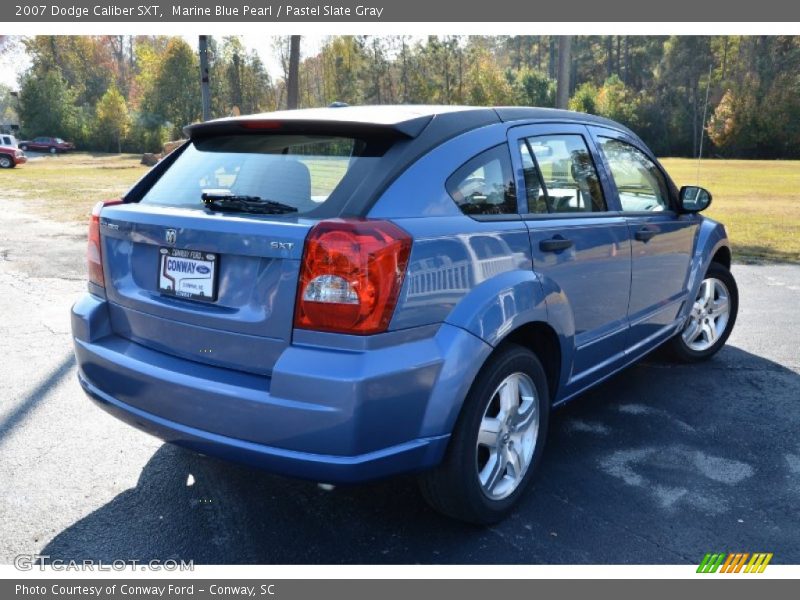 Marine Blue Pearl / Pastel Slate Gray 2007 Dodge Caliber SXT