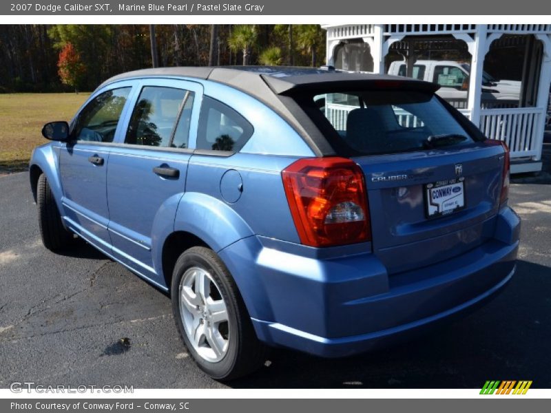 Marine Blue Pearl / Pastel Slate Gray 2007 Dodge Caliber SXT