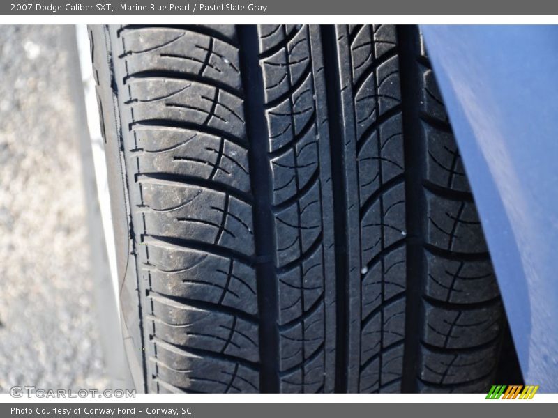 Marine Blue Pearl / Pastel Slate Gray 2007 Dodge Caliber SXT