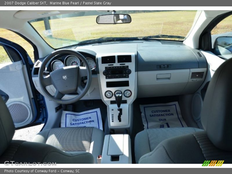Marine Blue Pearl / Pastel Slate Gray 2007 Dodge Caliber SXT