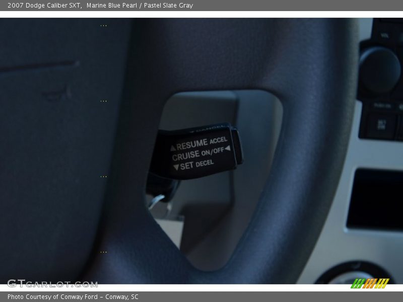Marine Blue Pearl / Pastel Slate Gray 2007 Dodge Caliber SXT