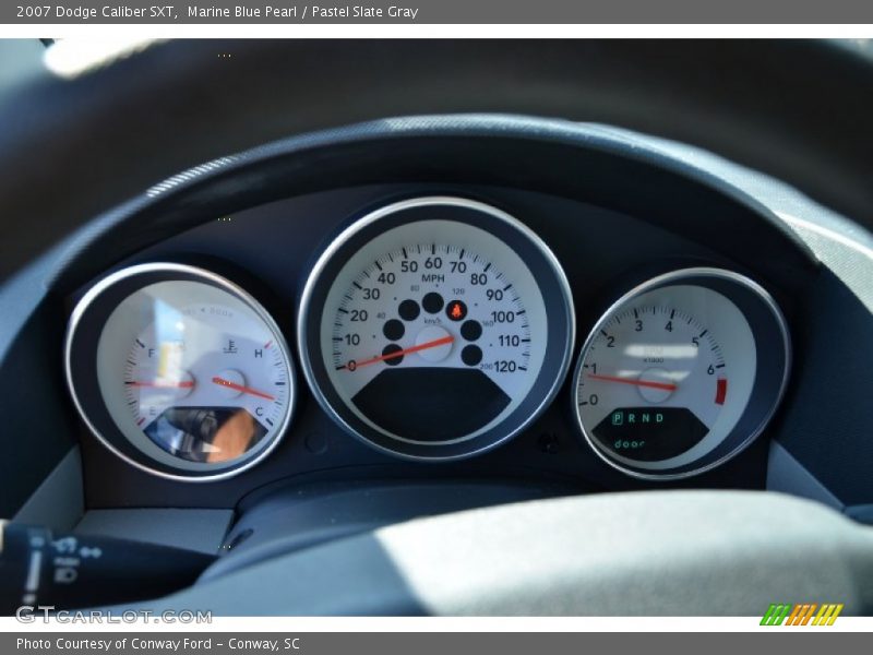 Marine Blue Pearl / Pastel Slate Gray 2007 Dodge Caliber SXT