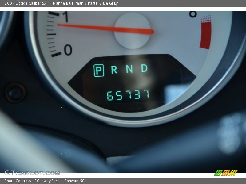 Marine Blue Pearl / Pastel Slate Gray 2007 Dodge Caliber SXT