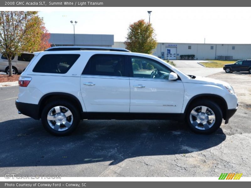 Summit White / Light Titanium 2008 GMC Acadia SLT