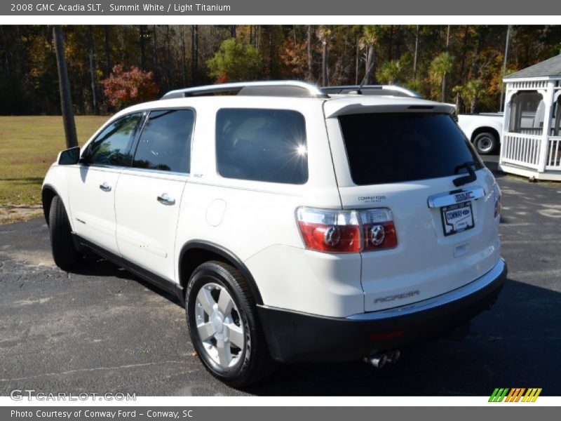 Summit White / Light Titanium 2008 GMC Acadia SLT