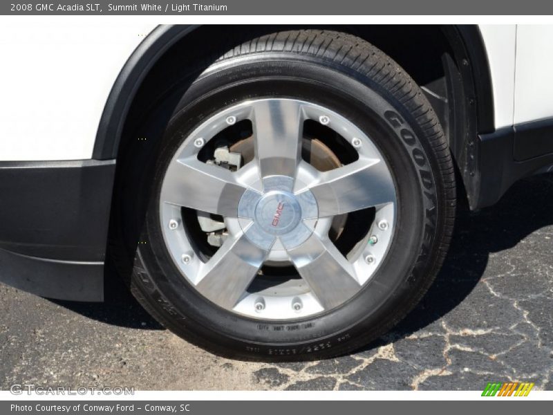 Summit White / Light Titanium 2008 GMC Acadia SLT