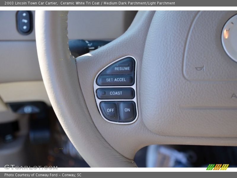 Controls of 2003 Town Car Cartier