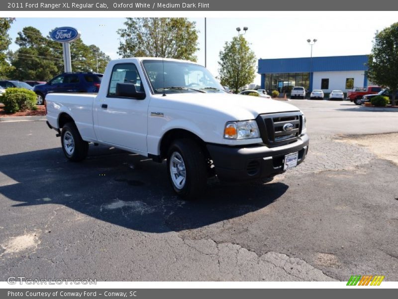 Oxford White / Medium Dark Flint 2011 Ford Ranger XL Regular Cab