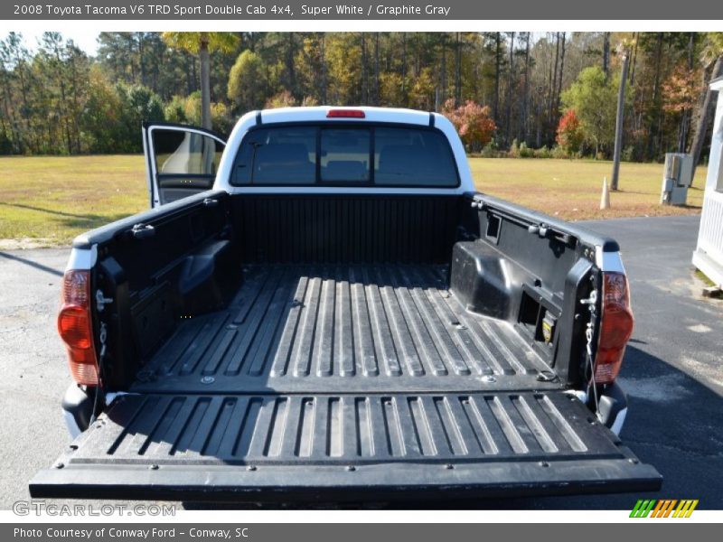 Super White / Graphite Gray 2008 Toyota Tacoma V6 TRD Sport Double Cab 4x4