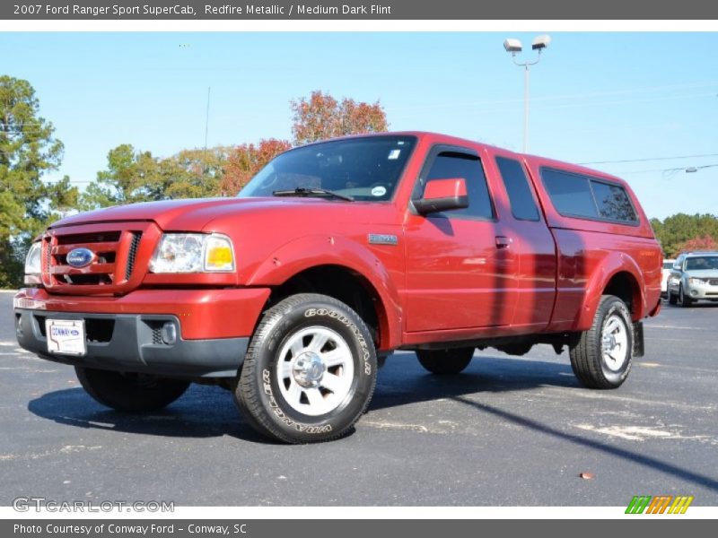 Redfire Metallic / Medium Dark Flint 2007 Ford Ranger Sport SuperCab