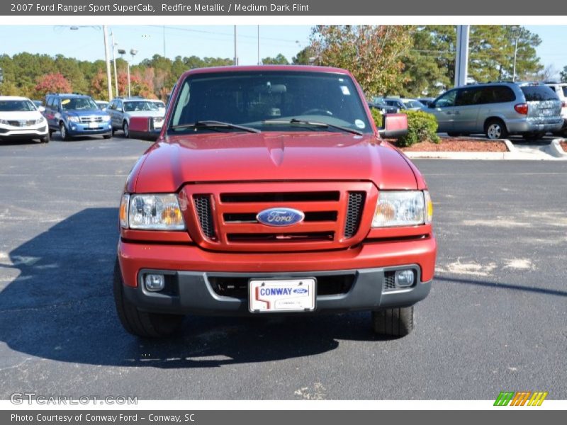 Redfire Metallic / Medium Dark Flint 2007 Ford Ranger Sport SuperCab