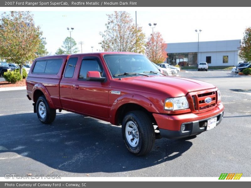 Redfire Metallic / Medium Dark Flint 2007 Ford Ranger Sport SuperCab