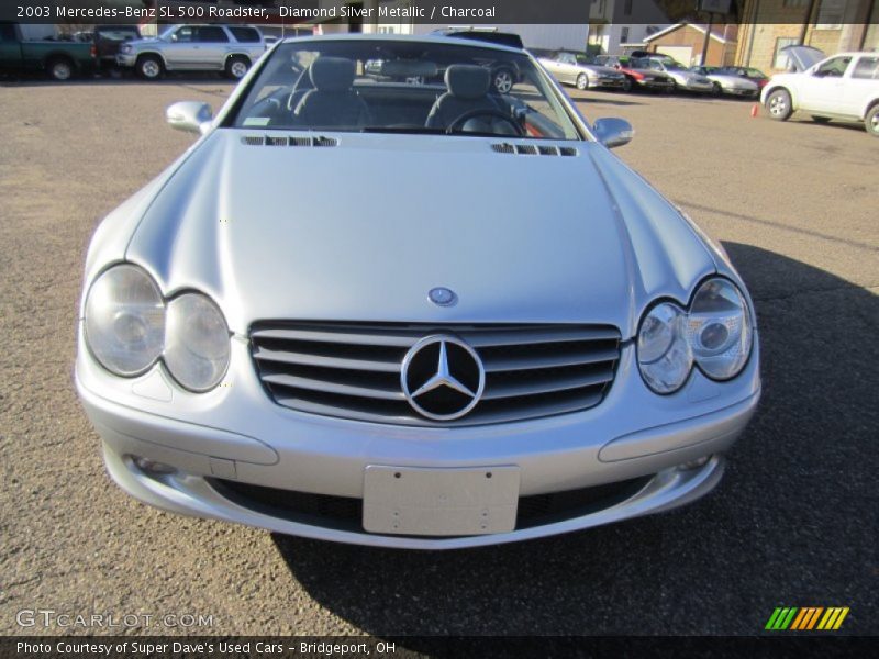 Diamond Silver Metallic / Charcoal 2003 Mercedes-Benz SL 500 Roadster