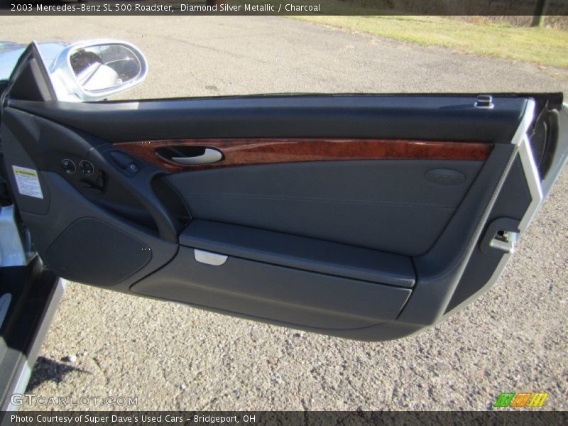 Diamond Silver Metallic / Charcoal 2003 Mercedes-Benz SL 500 Roadster
