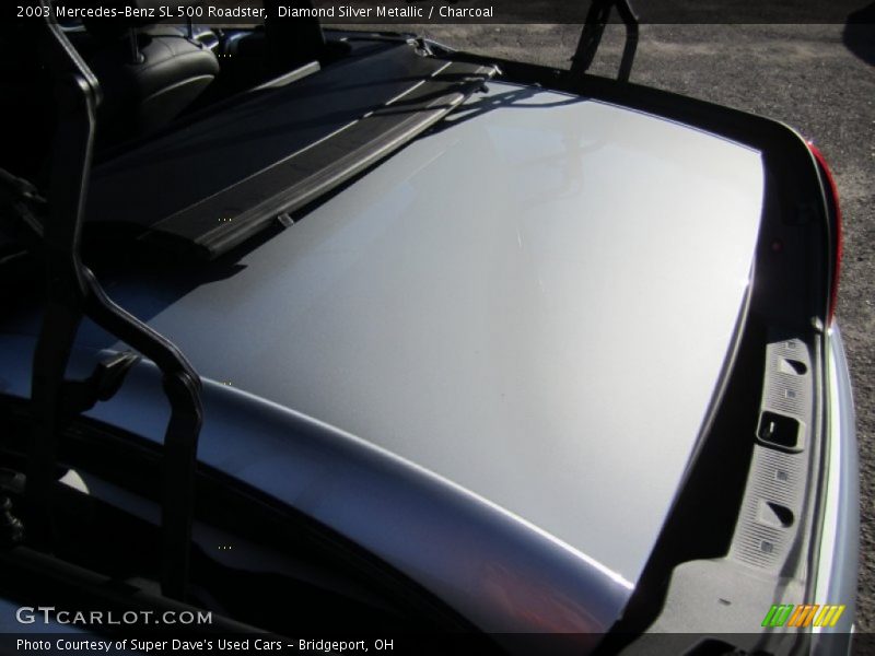 Diamond Silver Metallic / Charcoal 2003 Mercedes-Benz SL 500 Roadster