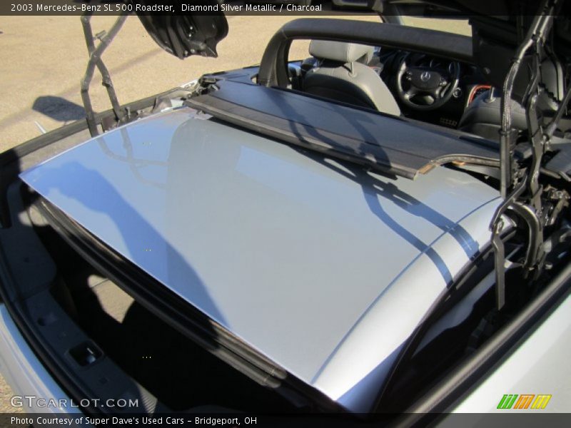 Diamond Silver Metallic / Charcoal 2003 Mercedes-Benz SL 500 Roadster