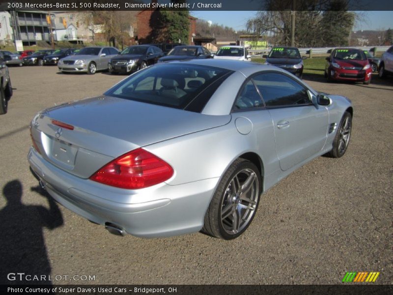 Diamond Silver Metallic / Charcoal 2003 Mercedes-Benz SL 500 Roadster