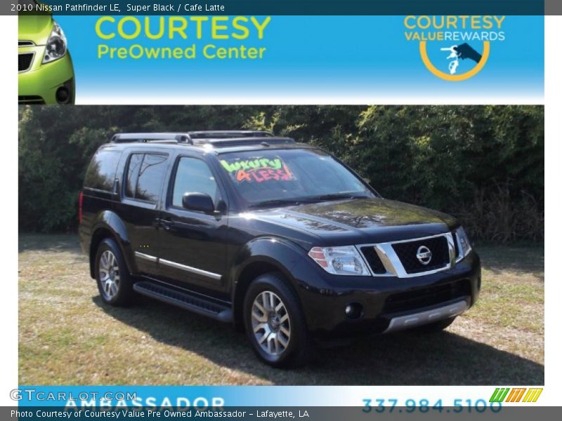 Super Black / Cafe Latte 2010 Nissan Pathfinder LE