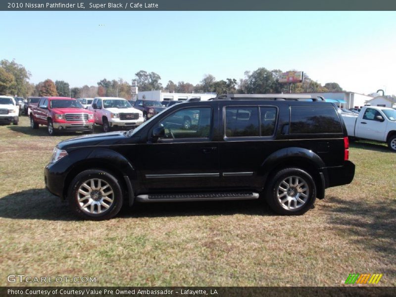 Super Black / Cafe Latte 2010 Nissan Pathfinder LE