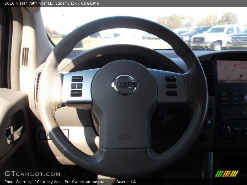 Super Black / Cafe Latte 2010 Nissan Pathfinder LE