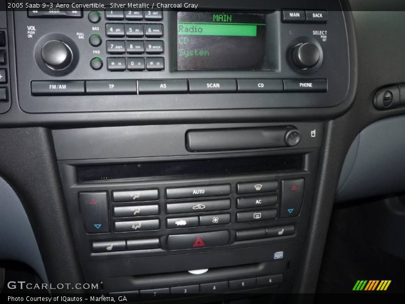 Silver Metallic / Charcoal Gray 2005 Saab 9-3 Aero Convertible