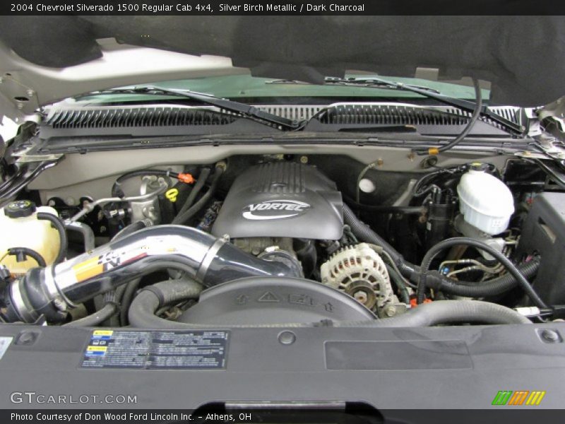 Silver Birch Metallic / Dark Charcoal 2004 Chevrolet Silverado 1500 Regular Cab 4x4