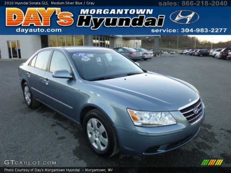 Medium Silver Blue / Gray 2010 Hyundai Sonata GLS
