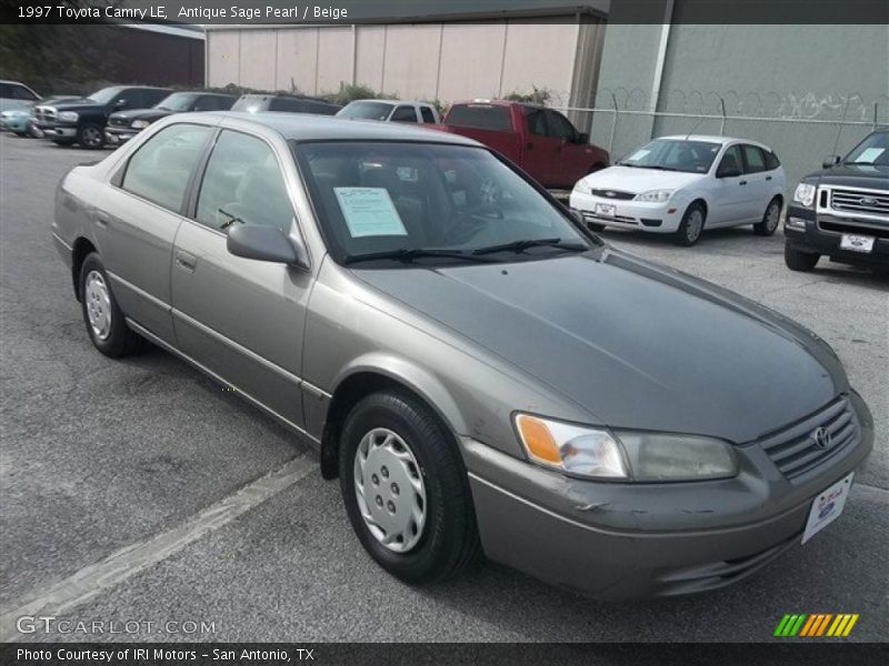 Antique Sage Pearl / Beige 1997 Toyota Camry LE