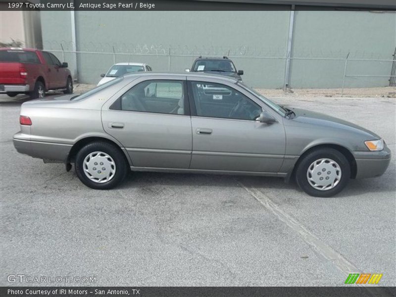 Antique Sage Pearl / Beige 1997 Toyota Camry LE