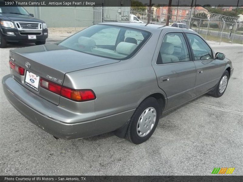 Antique Sage Pearl / Beige 1997 Toyota Camry LE