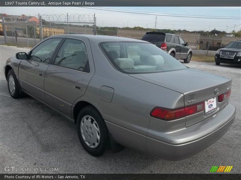 Antique Sage Pearl / Beige 1997 Toyota Camry LE