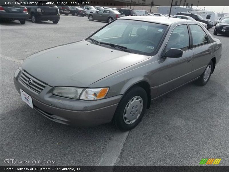 Antique Sage Pearl / Beige 1997 Toyota Camry LE