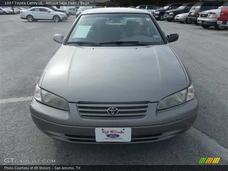 Antique Sage Pearl / Beige 1997 Toyota Camry LE