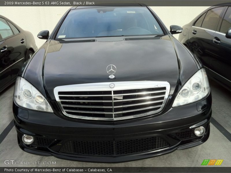 Black / Black 2009 Mercedes-Benz S 63 AMG Sedan
