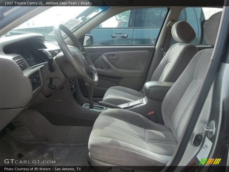 Antique Sage Pearl / Beige 1997 Toyota Camry LE