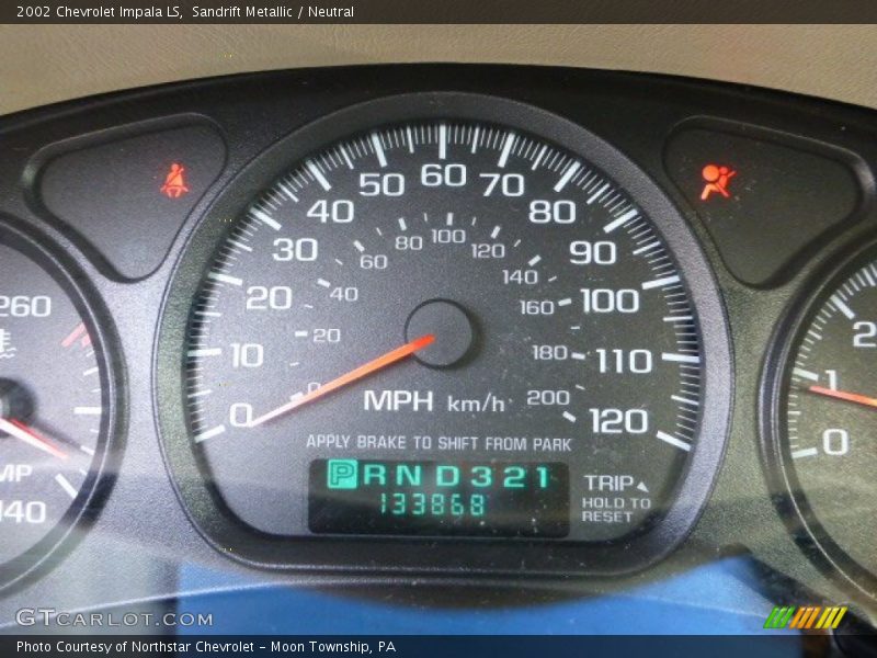 Sandrift Metallic / Neutral 2002 Chevrolet Impala LS