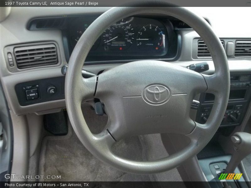 Antique Sage Pearl / Beige 1997 Toyota Camry LE