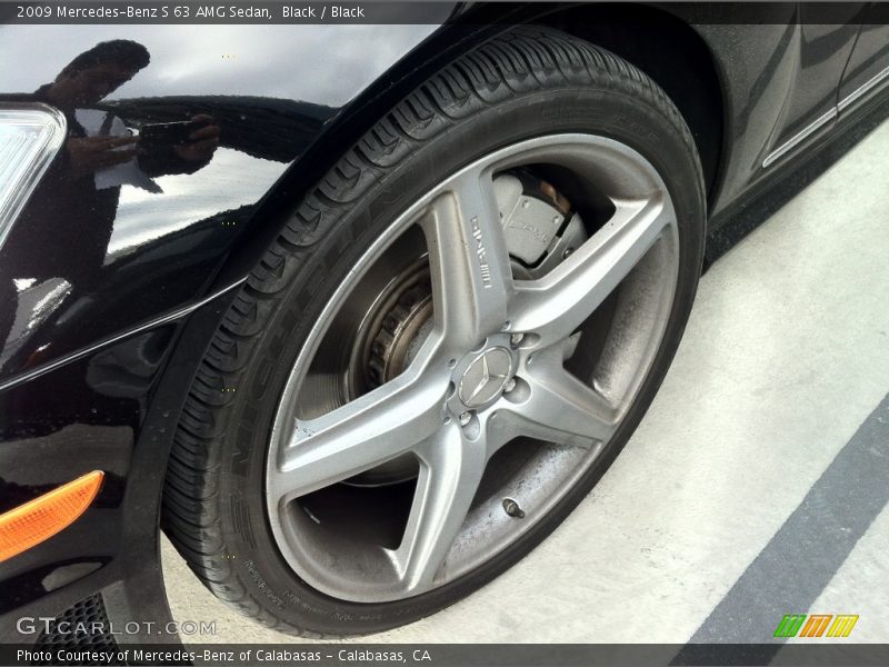 Black / Black 2009 Mercedes-Benz S 63 AMG Sedan