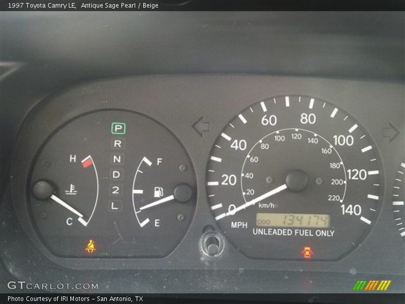 Antique Sage Pearl / Beige 1997 Toyota Camry LE