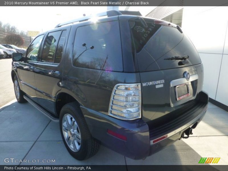 Black Pearl Slate Metallic / Charcoal Black 2010 Mercury Mountaineer V6 Premier AWD