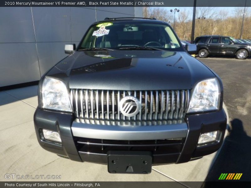Black Pearl Slate Metallic / Charcoal Black 2010 Mercury Mountaineer V6 Premier AWD
