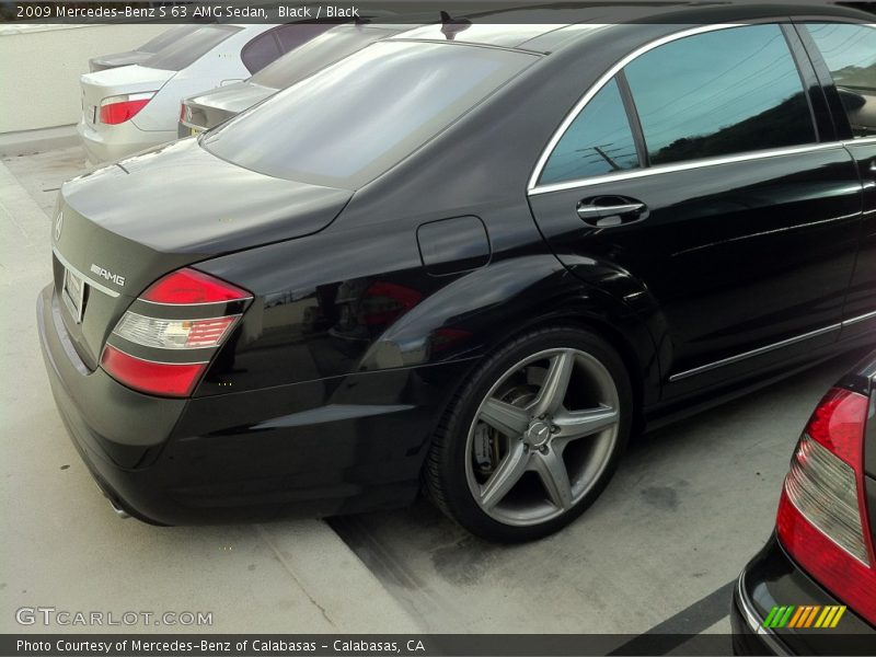 Black / Black 2009 Mercedes-Benz S 63 AMG Sedan