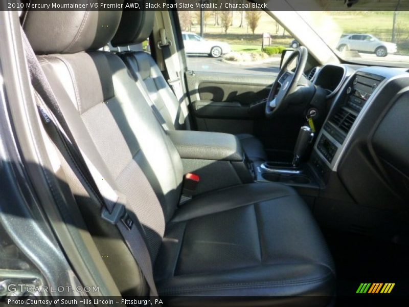 Black Pearl Slate Metallic / Charcoal Black 2010 Mercury Mountaineer V6 Premier AWD