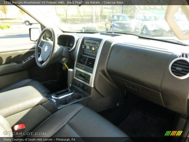 Black Pearl Slate Metallic / Charcoal Black 2010 Mercury Mountaineer V6 Premier AWD