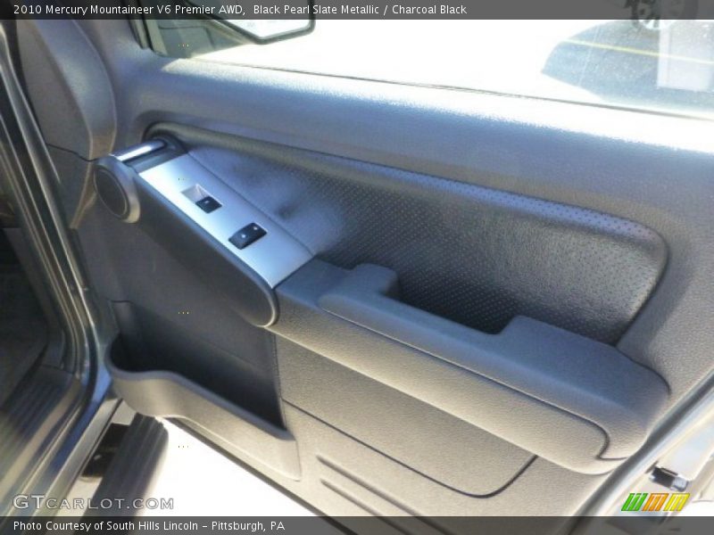 Black Pearl Slate Metallic / Charcoal Black 2010 Mercury Mountaineer V6 Premier AWD