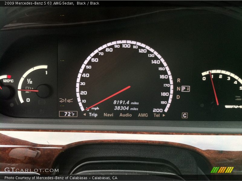 Black / Black 2009 Mercedes-Benz S 63 AMG Sedan