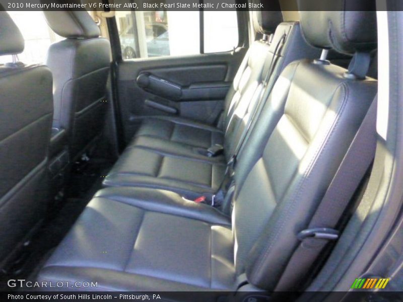 Black Pearl Slate Metallic / Charcoal Black 2010 Mercury Mountaineer V6 Premier AWD